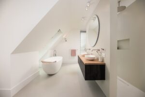 Laurens witte badkamer ensuite